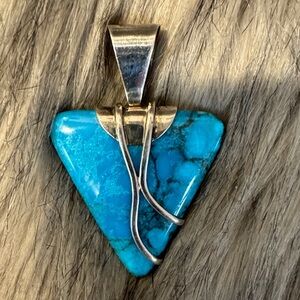 Turquoise Silver Pendant